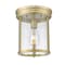 Z-Lite Thayer Flush Mount, 1-Light, 9.25 In.W x 11 In.H, Luxe Gold/Clear 742F9-LG - alternate 6